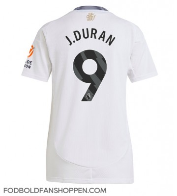 Aston Villa Jhon Duran #9 Udebanetrøje Dame 2024-25 Kortærmet
